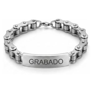 Pulsera Hombre Acero Inoxidable Personalizada