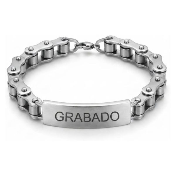 Pulsera Hombre Acero Inoxidable Personalizada