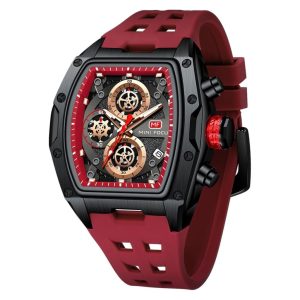 MF MINI FOCUS Relojes de pulsera para hombre únicos e informales (cronógrafo/impermeable/luminoso/calendario)