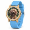 reloj perro caniche correa azul