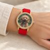 reloj perro caniche muneca 2