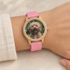 reloj perro caniche muneca 4