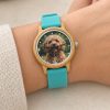 reloj perro caniche muneca 7