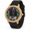 reloj perro cocker correa negro