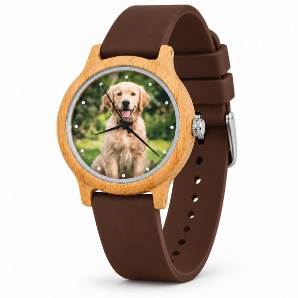 reloj perro golden correa marron