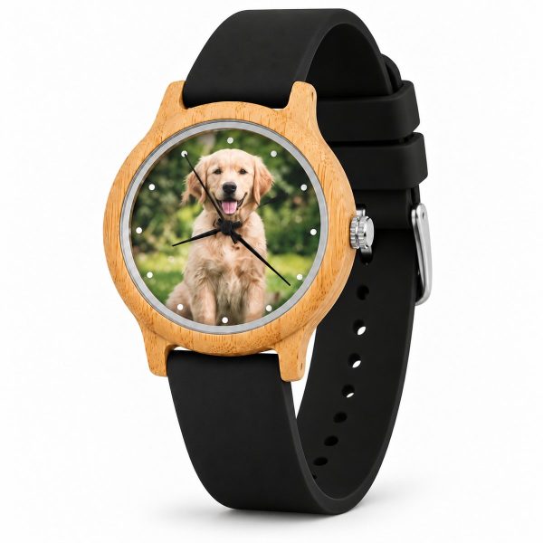 reloj perro golden correa negro