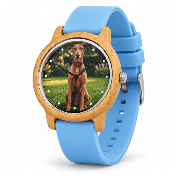 reloj perro vizsla correa azul