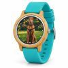 reloj perro vizsla correa turquesa